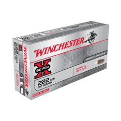 WINCHESTER 222 50GR SP X20